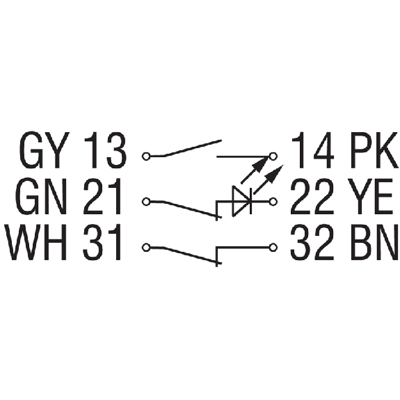 Int.de séc. magnétique codé (sans act.) Led, 2NF+1NO Voyant, C1m - BNS 33-12ZG-2187-10 Int.de séc. magnétique codé (sans act.) Led, 2NF+1NO Voyant, C1m - BNS 33-12ZG-2187-10-Lire la description