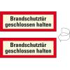 PERMALIGHT plus langnachleuchtend Feuerwehrschild Brandschutztür geschl..., doppelseitig, Folie, 210x74mm, DIN 4066 PERMALIGHT plus langnachleuchtend Feuerwehrschild Brandschutztür geschl..., doppelseitig, Folie, 210x74mm, DIN 4066