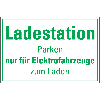 Hinweisschild Ladestation Elektrofahrzeug, Folie, selbstklebend, 300x200mm