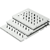 Tablette fixe, prof. 500mm, charge 50kg 800x29x500mm (LxHxP) - DK 7185.035