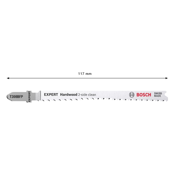 Bosch EXPERT Hardwood 2-side clean T 308 BFP Stichsgeblatt, 25 Stck-Beschreibung lesen