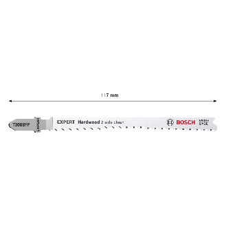 Bosch EXPERT Hardwood 2-side clean T 308 BFP Stichsgeblatt, 25 Stck-Beschreibung lesen
