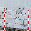 Absperrkette, rot/weiß, Kunststoff, Ø 10mm, Bundlänge: maximal 10m