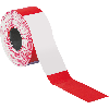 Absperrband Super, rot/weiß geblockt, Polyethylen, 80mm, 500m/Rolle
