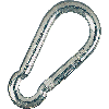 Karabinerhaken, Edelstahl, Ø 8mm, 20/VE