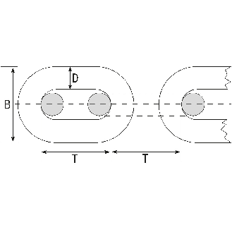 Absperrkette, gelb/schwarz, Stahl, verzinkt, Ø 6mm, Bundlänge max. 15m-Beschreibung lesen