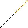 Absperrkette, gelb/schwarz, Stahl, verzinkt, Ø 6mm, Bundlänge max. 15m