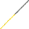 Absperrkette, gelb/schwarz, Kunststoff, Ø 6mm, Bundlänge: maximal 10m
