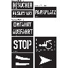 Schablonensatz 1, für Farbmarkierungen, Kunststoff, 8/VE