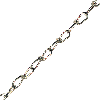 Knotenkette, DIN 5686, nicht geprüft, galvanisch verzinkt, 2x28x9mm, Meterware, max. Bundlänge 30m