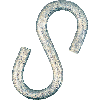 S-Haken, galvanisch verzinkt, Stahl, Ø 6mm, 20/VE S-Haken, galvanisch verzinkt, Stahl, Ø 6mm, 20/VE