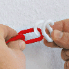 Verbindungsglieder, rot/weiß, Kunststoff, Ø 10mm, 20/VE Verbindungsglieder, rot/weiß, Kunststoff, Ø 10mm, 20/VE