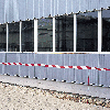 Absperrband Super, rot/weiß schraffiert, Polyethylen, 80mm, 500m/Rolle, ASR A1.3