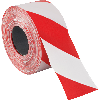 Absperrband Super, rot/weiß schraffiert, Polyethylen, 80mm, 500m/Rolle, ASR A1.3