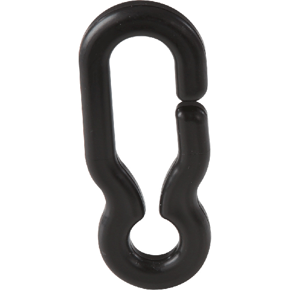 Universalhaken für Kunststoffkette, elastisch, schwarz, Polypropylen, Ø 6mm, 10/VE-Beschreibung lesen