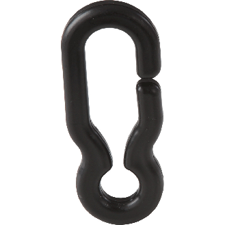 Universalhaken für Kunststoffkette, elastisch, schwarz, Polypropylen, Ø 6mm, 10/VE-Beschreibung lesen