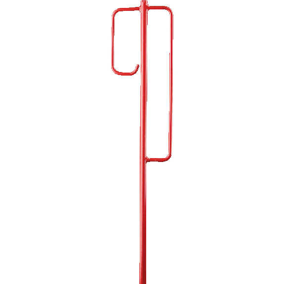Absperrstab, mit Doppelschlaufe, mit Einschlagspitze, rot, H 1200mm, 1,2kg Absperrstab, mit Doppelschlaufe, mit Einschlagspitze, rot, H 1200mm, 1,2kg-Beschreibung lesen