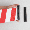 RS-GUIDESYSTEMS Wandclip, zum Einhängen des 100mm-Gurtes, schwarz, Kunststoff RS-GUIDESYSTEMS Wandclip, zum Einhängen des 100mm-Gurtes, schwarz, Kunststoff