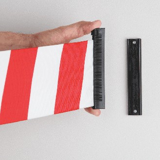 RS-GUIDESYSTEMS Wandclip, zum Einhängen des 100mm-Gurtes, schwarz, Kunststoff-Beschreibung lesen