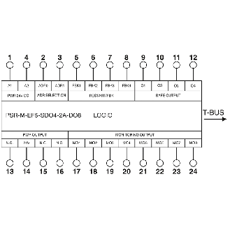 Module de sécurité (extension), 4S sécu. (2 A), 4E reset, 8S signal. - PSR-M-EF5-SDO4-2A-DO8-PI-Lire la description