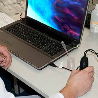 PCE Instruments UV Mikroskop PCE-MM 200UV |UV LED-Beleuchtung 400 nm |inklusive Standfuß und Software-Beschreibung lesen