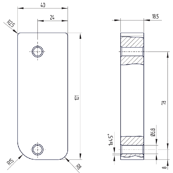 Interverouillage ouverture hors tension RFID, M12 8P - AZM300B-ST-SD2P-A-Lire la description