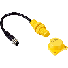 Int. de séc. sans contact (avec act.) Sao=25mm OSSD(x2), M12 5P+C0.2m - TR4-SBM02CB