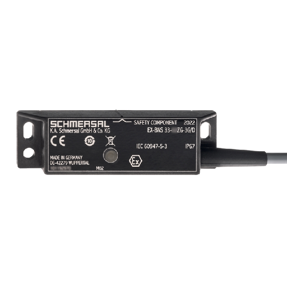 Int.de séc. Ex magnétique codé (sans act.) Led, 1NF+1NO, câble 5m - EX-BNS 33-11ZG-3G/D 5,0M-Lire la description