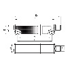 Int. de séc sans contact RFID (sans act.), M12 8P  - RSS 36-I1-D-R-ST