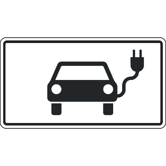 Zusatzzeichen Elektronisch betriebene Fahrzeuge, Nr.1010-66, Aluminium RA0, 600x330mm Zusatzzeichen Elektronisch betriebene Fahrzeuge, Nr.1010-66, Aluminium RA0, 600x330mm-Beschreibung lesen