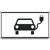 Zusatzzeichen Elektronisch betriebene Fahrzeuge, Nr.1010-66, Aluminium RA0, 231x420mm
