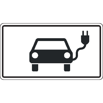 Zusatzzeichen Elektronisch betriebene Fahrzeuge, Nr.1010-66, Aluminium RA0, 231x420mm-Beschreibung lesen