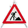 Schilderständer, mittel, feuerverzinktes Dreibein, Höhe 900mm, 5kg