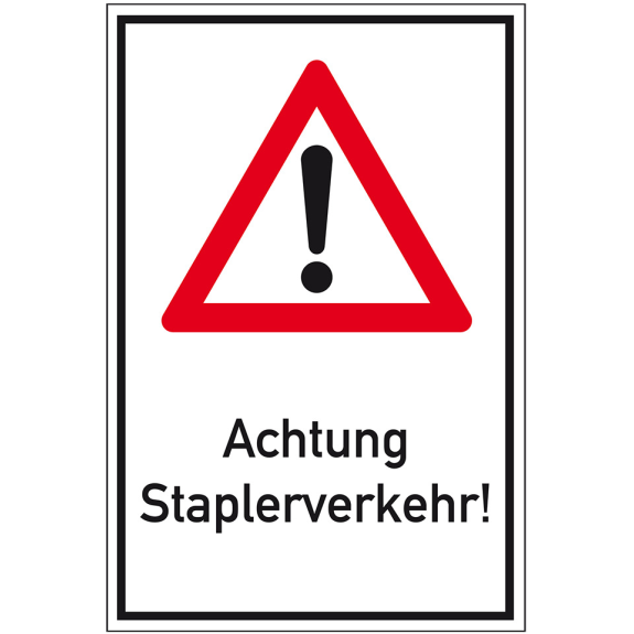 Kombischild Gef.stelle, Acht.Staplerverk., Nr.101, Aluminium RA0, reflektierend, 600x900mm-Beschreibung lesen