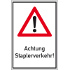 Kombischild Gef.stelle, Acht.Staplerverk., Nr.101, Aluminium RA0, reflektierend, 600x900mm