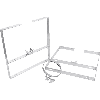 Bandschellenset für Schilderwürfel, inklusive Befestigungsmaterial Bandschellenset für Schilderwürfel, inklusive Befestigungsmaterial