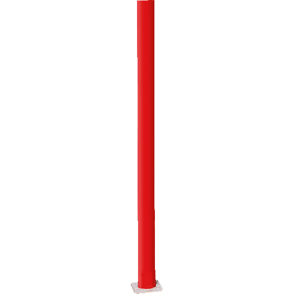 Schaftrohr, mit aufgepressten Rohrschuh, Kunststoff, Ø 42mm, Länge 2000mm-Beschreibung lesen