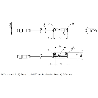 Système de mesure de position magnétique 032mm, 0-10V/4-20mA, IO-Link - BMP 01-EL1PP21A-0032-00-P00,5-S75 (BMP0007)-Lire la description