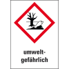 Gefahrensymbol Umwelt GHS 09, umweltgefährlich, Folie, 37x26mm, 12/Bogen, GHS-Verordnung
