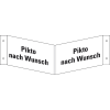 Rettungs-Nasenschild blanko, Kunststoff, 300x150mm