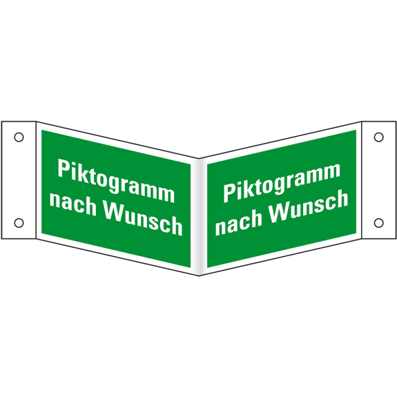 Rettungs-Nasenschild blanko, Kunststoff, 300x150mm Rettungs-Nasenschild blanko, Kunststoff, 300x150mm-Beschreibung lesen