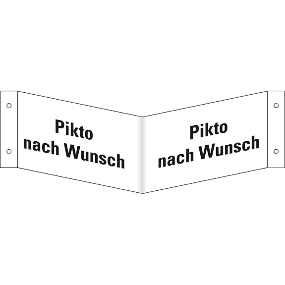 Rettungs-Nasenschild blanko, Kunststoff, 300x150mm Rettungs-Nasenschild blanko, Kunststoff, 300x150mm-Beschreibung lesen