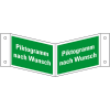 Rettungs-Nasenschild blanko, Kunststoff, 300x150mm
