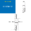 CMW - Ruota in ghisa prealesata - Doppia dentatura - 06B2 - 114 denti - passo 9,52 mm con foro 20 mm