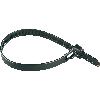 Kabelbinder, wiederlösbar, schwarz, Polyamid, 7,5mm breit, 200mm lang, 100/VE Kabelbinder, wiederlösbar, schwarz, Polyamid, 7,5mm breit, 200mm lang, 100/VE