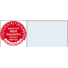 Kabelprüfplakette DGUV Vorschr. 3 NP 25-30,rot,Folie,selbstkl.,20x50mm,64/Heft