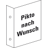 Rettungszeichen Fahnenschild, blanko, Kunststoff, 200x200mm Rettungszeichen Fahnenschild, blanko, Kunststoff, 200x200mm