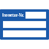 Inventaretiketten Inventar-Nr., blau, Dokumentenfolie, 25x40mm, 100/VE