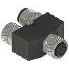 Coupleur en T M12 pour connexions en série sans câble - VF CY203P0 Coupleur en T M12 pour connexions en série sans câble - VF CY203P0