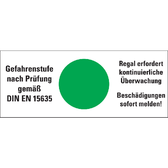 Hinweisetikett Gefahrenstufe grün, kontinuierl.Überwachung!Folie, 100x40, 5/Bogen Hinweisetikett Gefahrenstufe grün, kontinuierl.Überwachung!Folie, 100x40, 5/Bogen-Beschreibung lesen